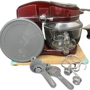 Kenmore Elite Ovation 5 Qt Stand Mixer 10-Speed Motor Red w/ Bowl & Attachments